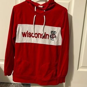 Retro style Wisconsin Badger Adidas hoodie